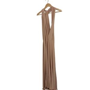 Tan Multi Way Wear Maxi Party  Dress XXS-L